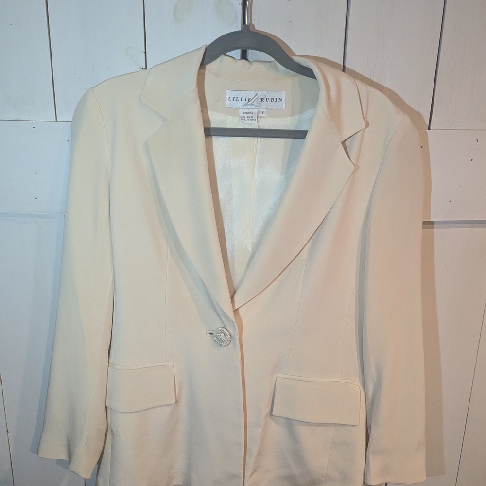 Lillie Rubin Classic Ivory Blazer